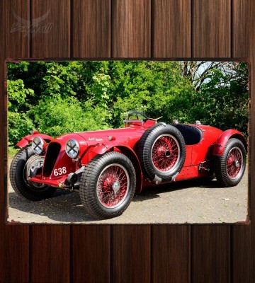 Металлическая табличка Aston Martin 2 Litre Speed Model Металлическая табличка Aston Martin 2 Litre Speed Model